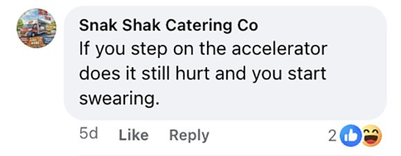Social media comment on the post