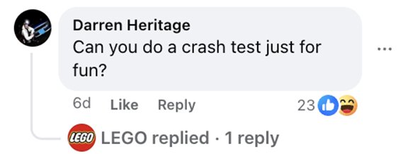 Social media comment on the post