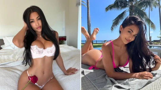 OnlyFans model Erzabel position for a photo
