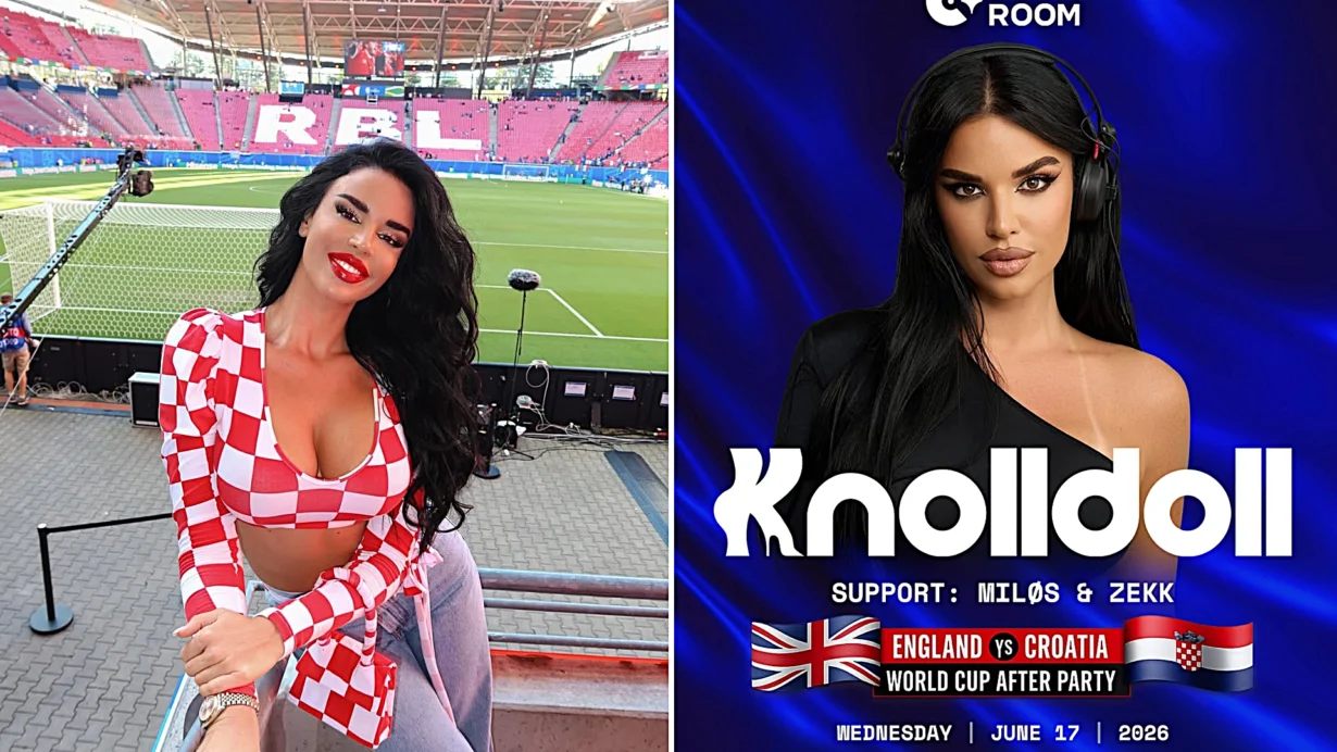 Croatian model Ivana Knoll is throwing a £24 after party for England's opening World Cup game in Dallas