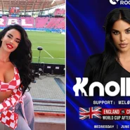 Croatian model Ivana Knoll is throwing a £24 after party for England's opening World Cup game in Dallas