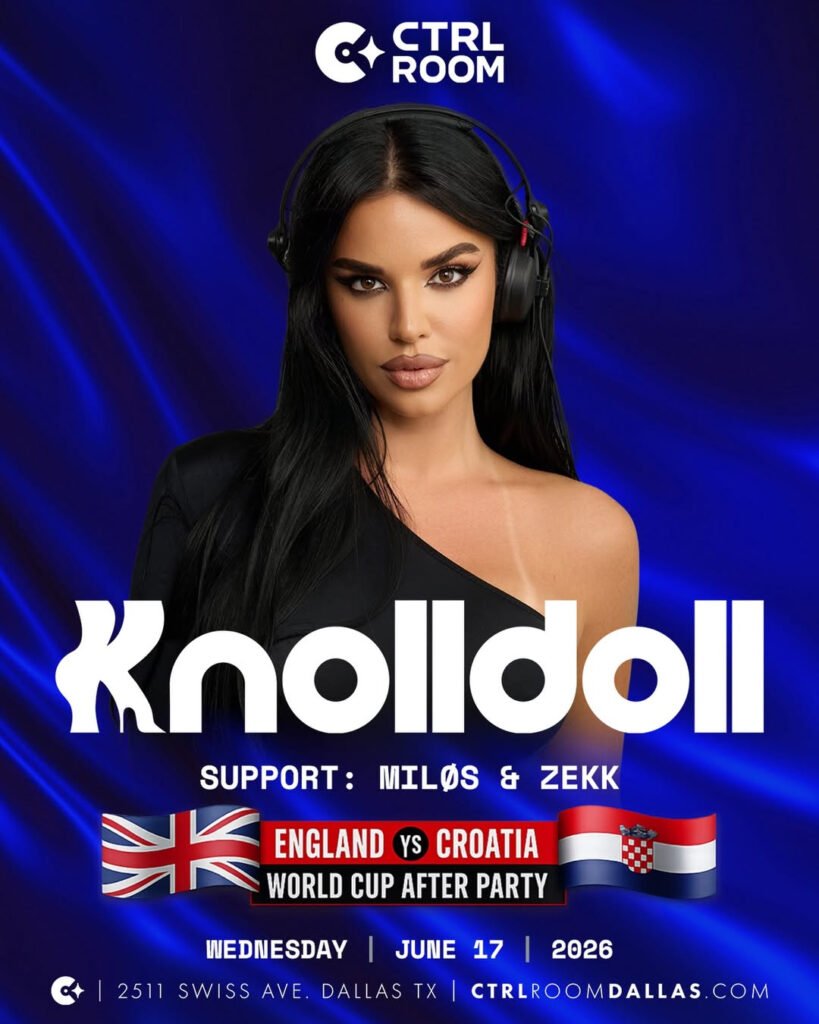 Croatian model Ivana Knoll is throwing a £24 after party for England's opening World Cup game in Dallas