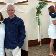 Together 25 years without marrying, Sara and Michael wed near Disney in five minutes