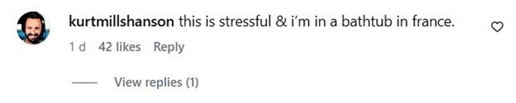 Social media comment on the post