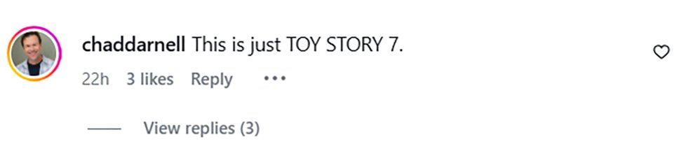Social media comment on the post
