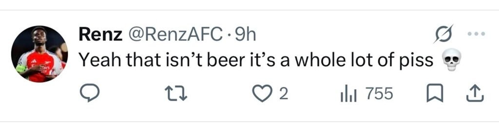 Social media comment on the post