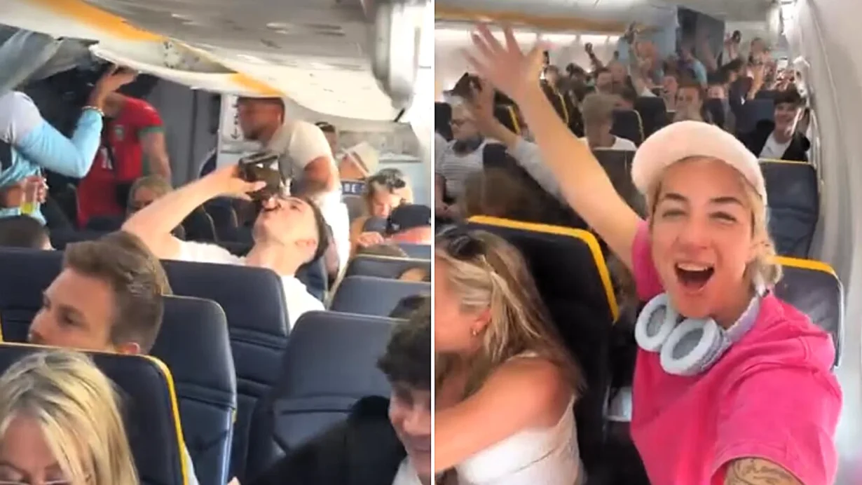 Susan Berry expected to sleep on her flight to Ibiza