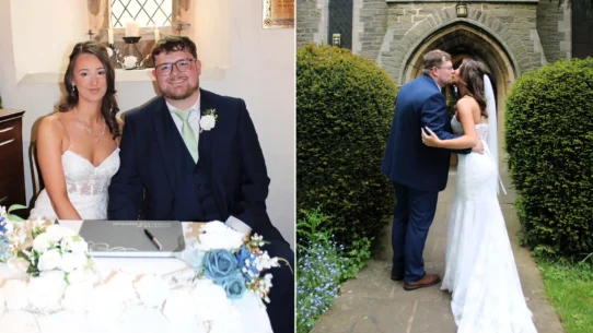 A Manchester bride pulled off her dream wedding for just £1,700, including a £15 Shein dress from Vinted