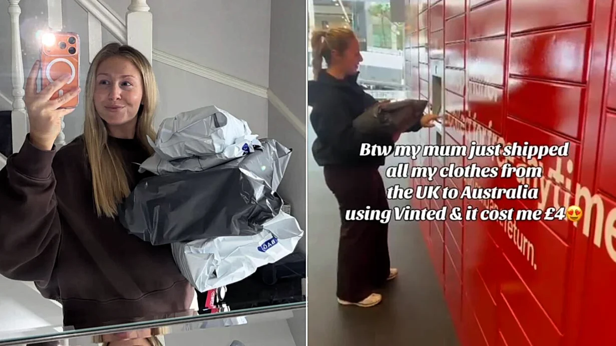 Beth Hackman shipped 8kg of clothes from the UK to Australia for £4 using a Vinted loophole