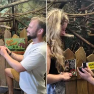 Courtney adopted sloth Tuppee after seeing him on TV