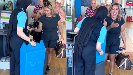 A Birmingham holidaymaker was fined £45 after Tui's slim new cabin bag tester rejected her go-to case
