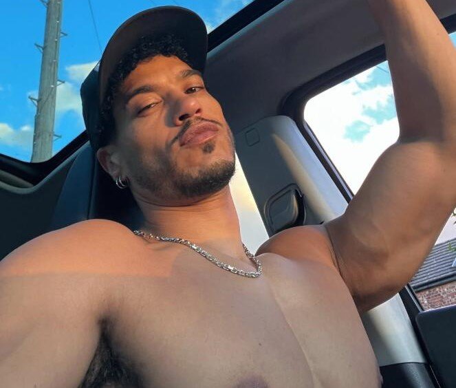 Ex-X Factor star Marlon McKenzie filmed B&M's entire chocolate aisle melting in the heatwave