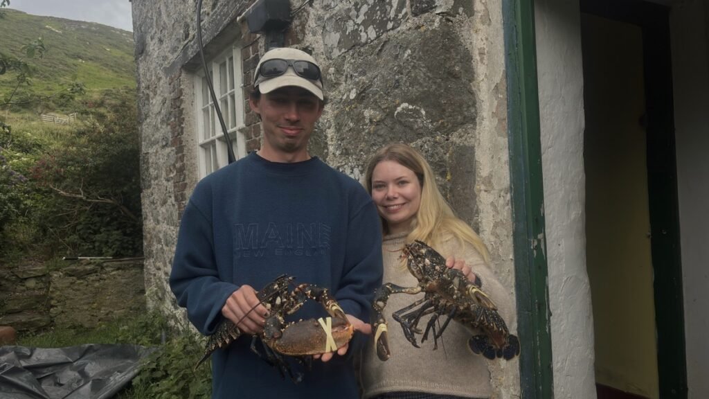 A Cardiff couple swapped city rent for warden life on Ynys Enlli, an off-grid Welsh island with four residents