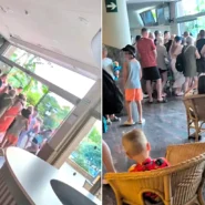 Kirsty Sarbutts filmed the daily 9am sunbed rush at a Salou hotel in Spain