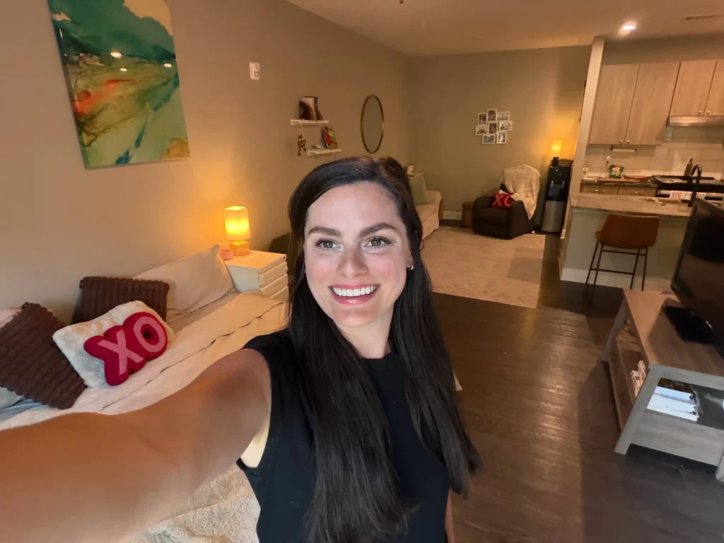 Megan Hawkins woke from brain surgery unable to walk