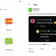 Duolingo sparks a furious transatlantic row by using the American flag for English then doubling down by calling football soccer