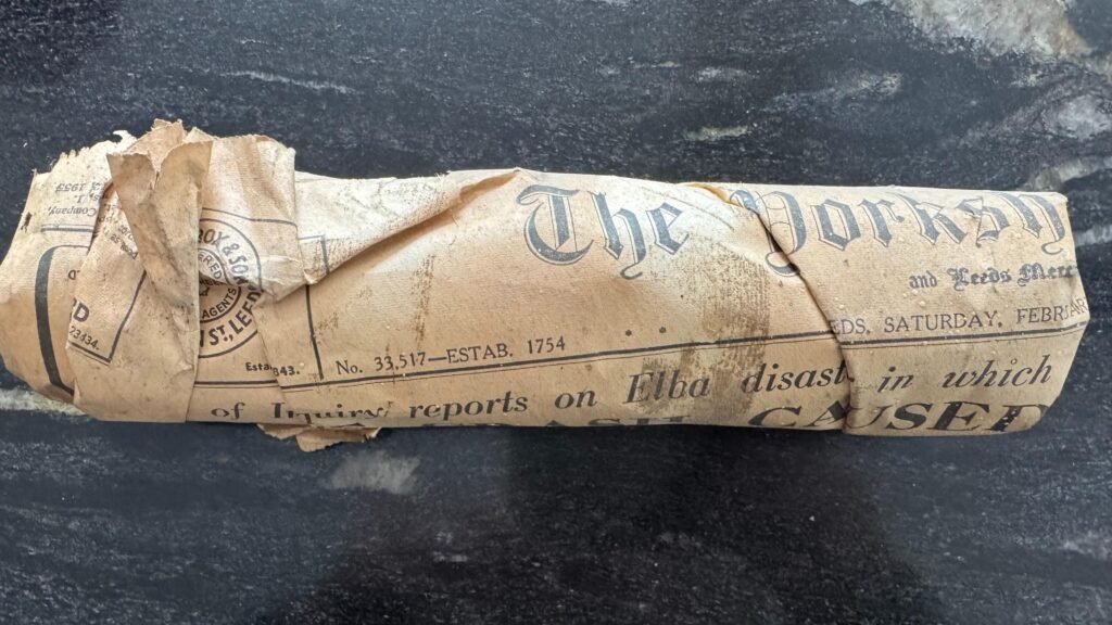 Brendon Swallow pulled out a bookshelf during renovations and found a letter hidden since 1955