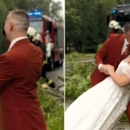 Anna and Ģirts refused to let a violent storm wreck their wedding in Latvia