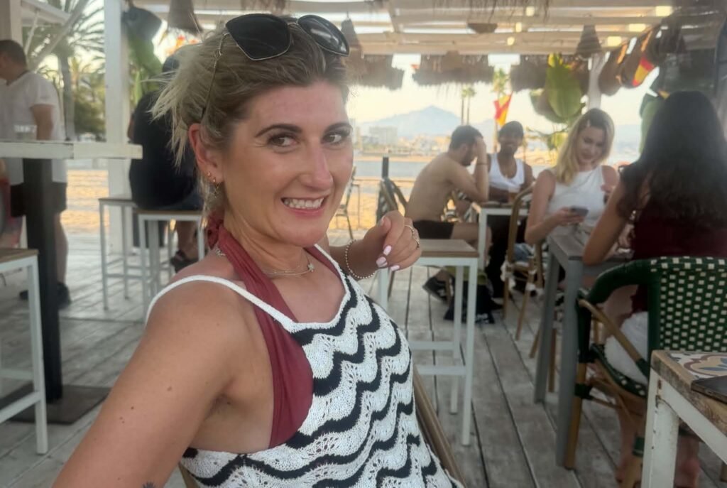 Lorraine Brown and Julie Wallace flew Newcastle to Alicante for a 13-hour beach day costing £200 each