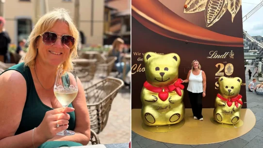Tina White, 49, flew from Manchester to Cologne and back in one day for £145