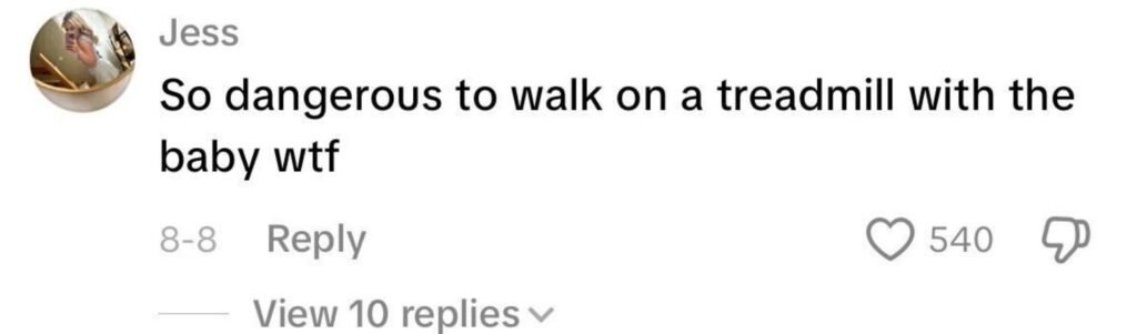 Social media comment on the post