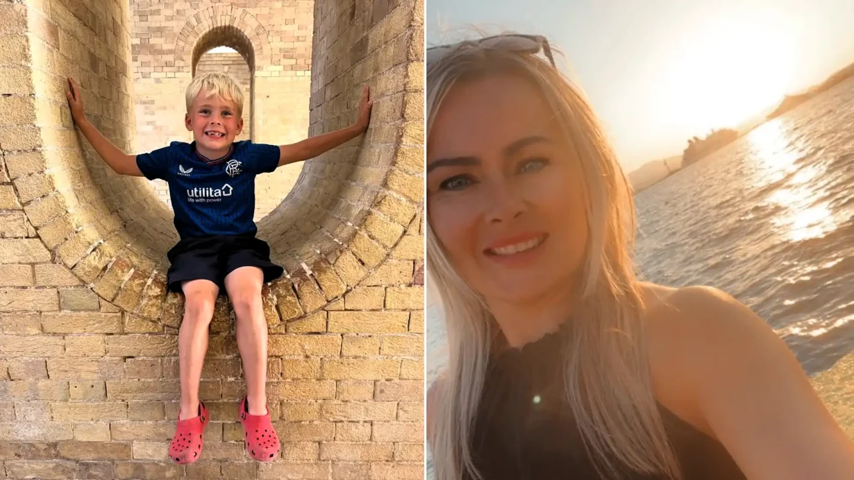Nicola Stitt flew from Edinburgh to Corfu with her son for 10 hours