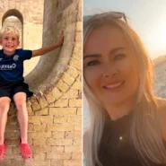 Nicola Stitt flew from Edinburgh to Corfu with her son for 10 hours