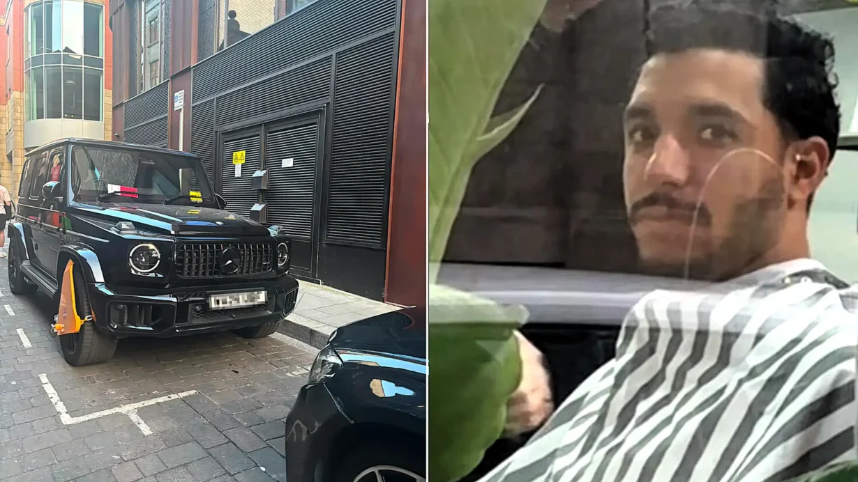 Omar Marmoush's £200,000 Mercedes was clamped in a Manchester loading bay on 14 August