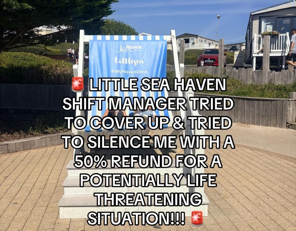 A mum says her children, six and seven, found loose prescription pills in a Haven caravan bedroom at Littlesea