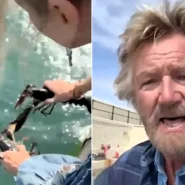 Noel Edmonds filmed himself freeing farm shop lobsters into Peel Harbour