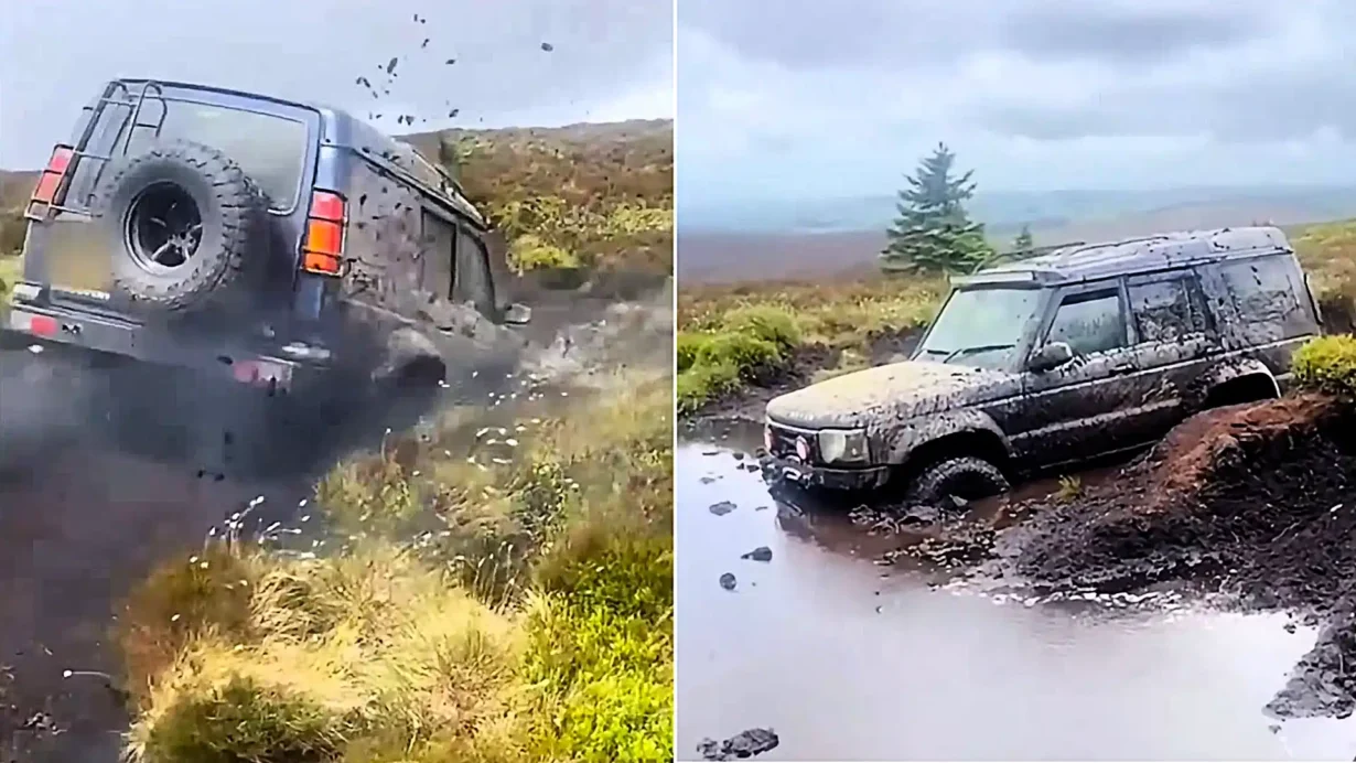 Three men drove 4x4s across protected Welsh peat bog, cut a gate lock and filmed the whole thing for TikTok