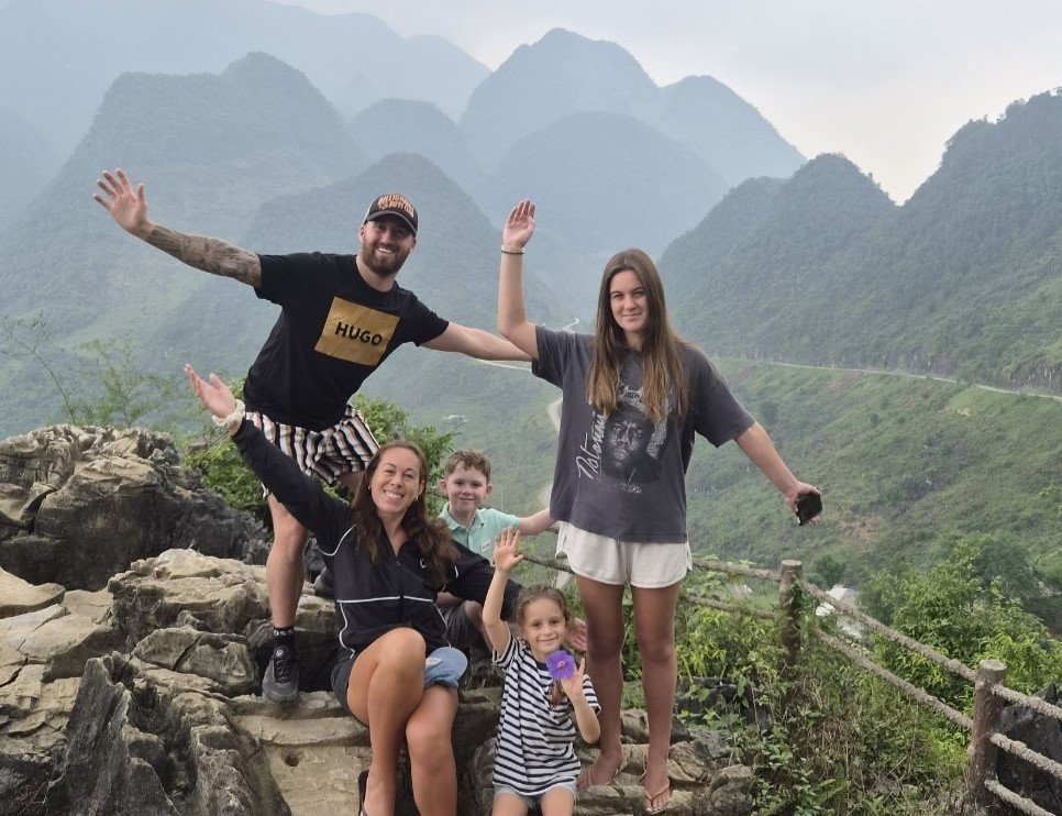 British parents Charlie and Jade quit work, pulled their three kids from school and spent 11 months in five-star hotels across Asia