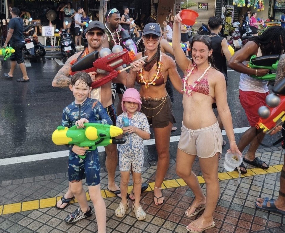 British parents Charlie and Jade quit work, pulled their three kids from school and spent 11 months in five-star hotels across Asia