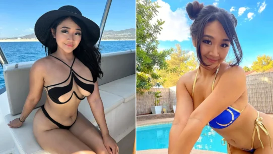 OnlyFans model Jasmine Teaa posing for a photo