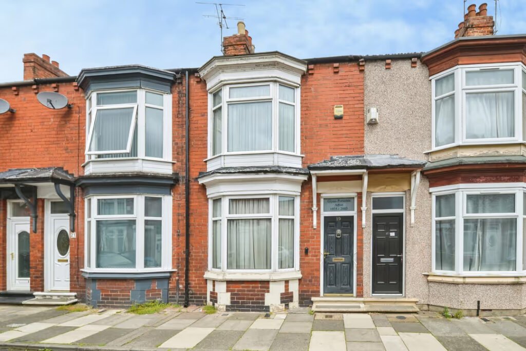 A three-bed terrace in Middlesbrough is on the market for £110,000 with a toilet in the kitchen