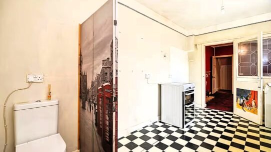 A three-bed terrace in Middlesbrough is on the market for £110,000 with a toilet in the kitchen