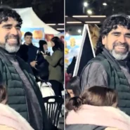 A Maradona lookalike filmed at a cumbia festival in Argentina sent the internet into meltdown after one fan screamed 'Diego isn't dead