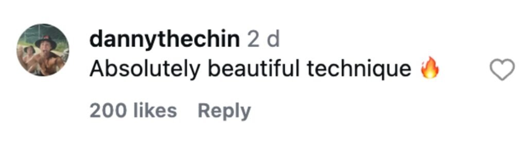 Social media comment on the post