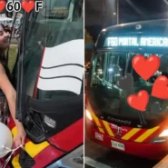 Yeline married Bogotá's Route 60 bus, took a cleaning job to stay near it and has a tattoo to prove it