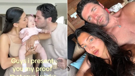 Tom Pearce's wife says her baby daughter is living proof celebrity dating app Raya works