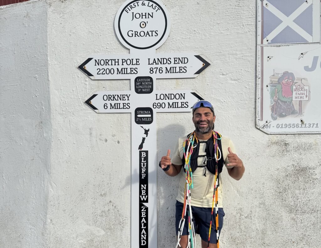 Krish Patel skipped from Land's End to John o' Groats in 40 days