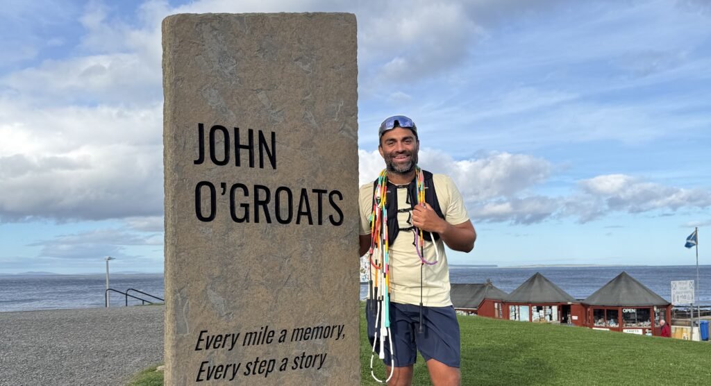 Krish Patel skipped from Land's End to John o' Groats in 40 days