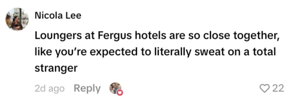 Social media comment on the post