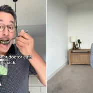 Dr Amit Garg eats frozen peas cold from a wine glass with butter and Parmesan