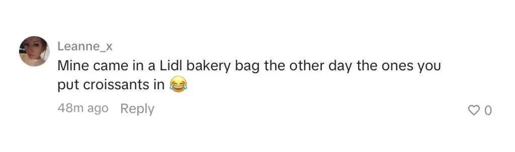 Social media comment on the post