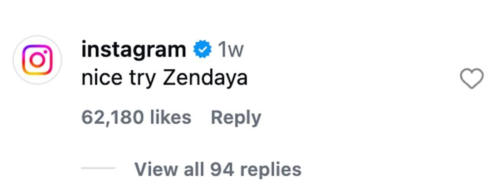Social media comment on the post