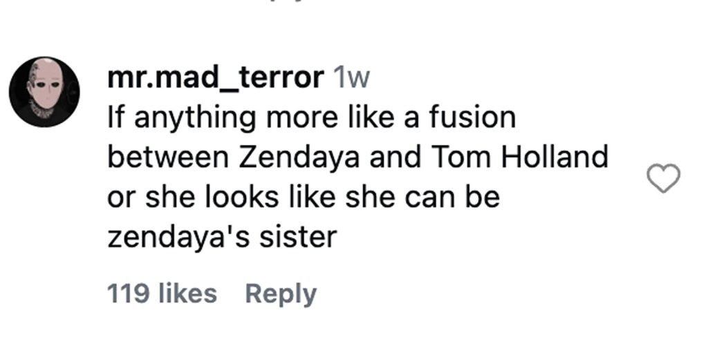 Social media comment on the post