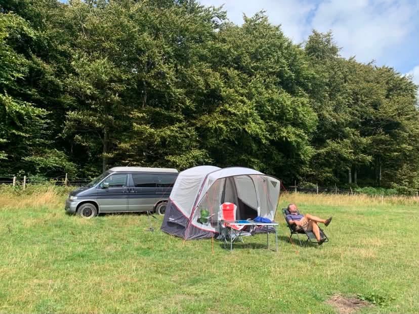 Christabel Bradley, 62, and husband Jonathan, 63, slept upright in their camper van after a breakdown