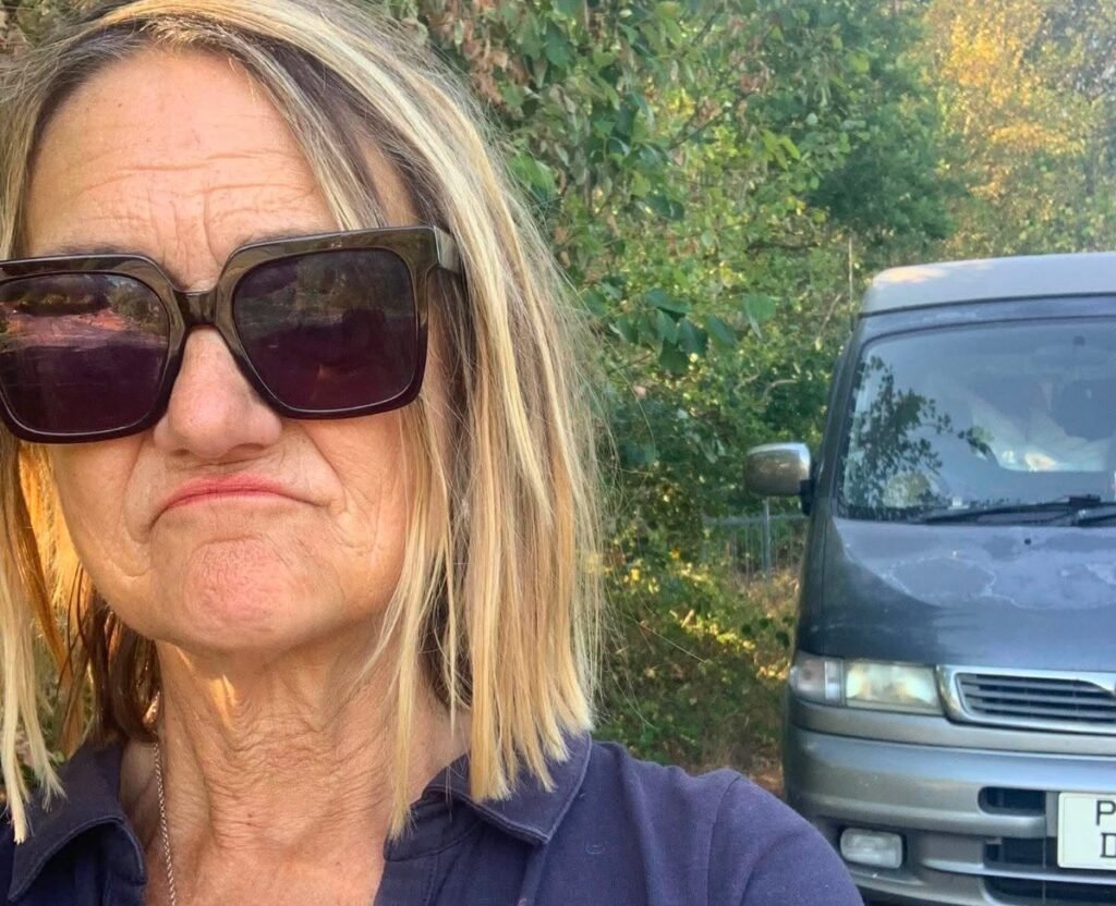 Christabel Bradley, 62, and husband Jonathan, 63, slept upright in their camper van after a breakdown