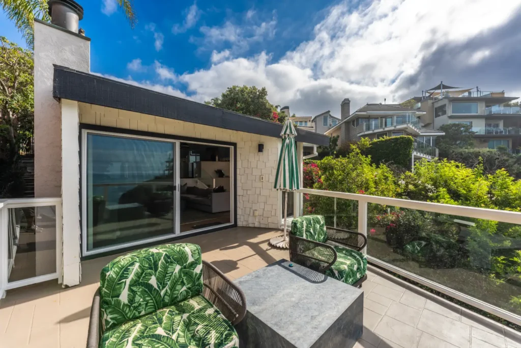 Diane Keaton’s final renovation, a black-and-white Laguna Beach home perched above Table Rock Beach, is on the market for $10.3m. See inside her ocean retreat.